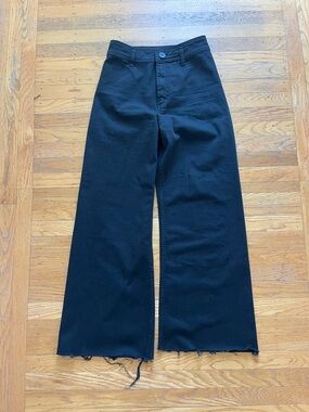 Zara Black Trousers with Label Detail